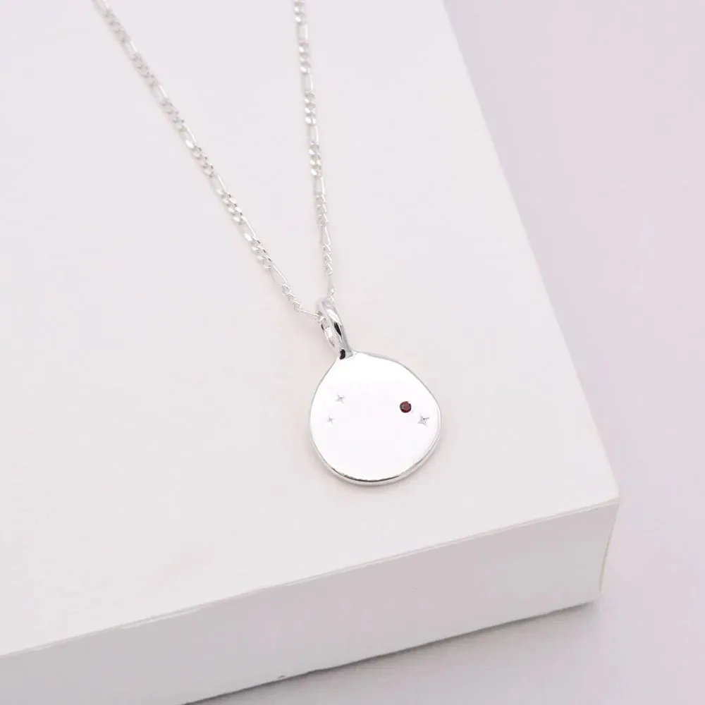 Linda Tahija Zodiac Figaro Necklace, Gold or Silver