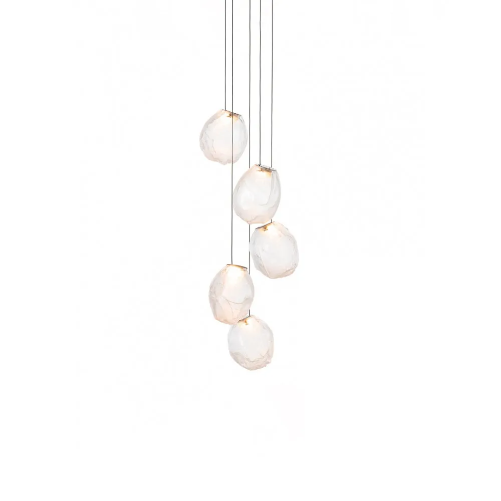 Liquid Glass Stone Pendant Light