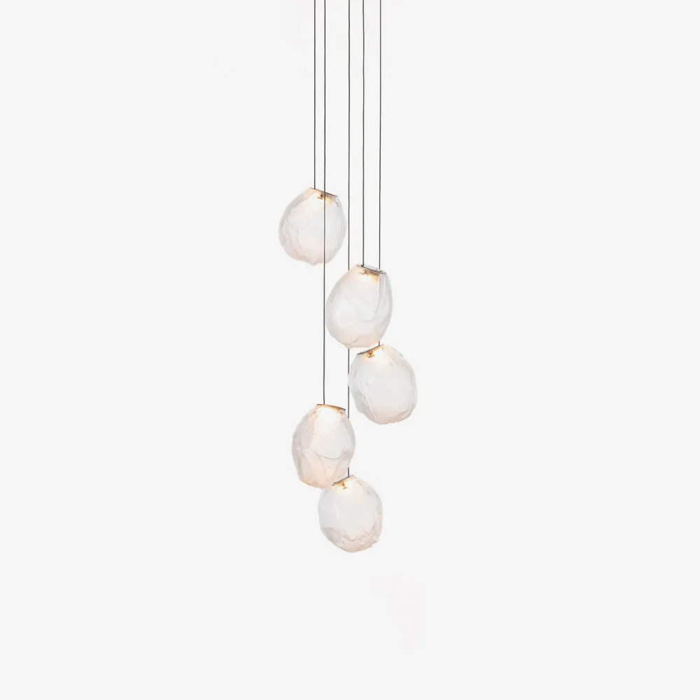 Liquid Glass Stone Pendant Light