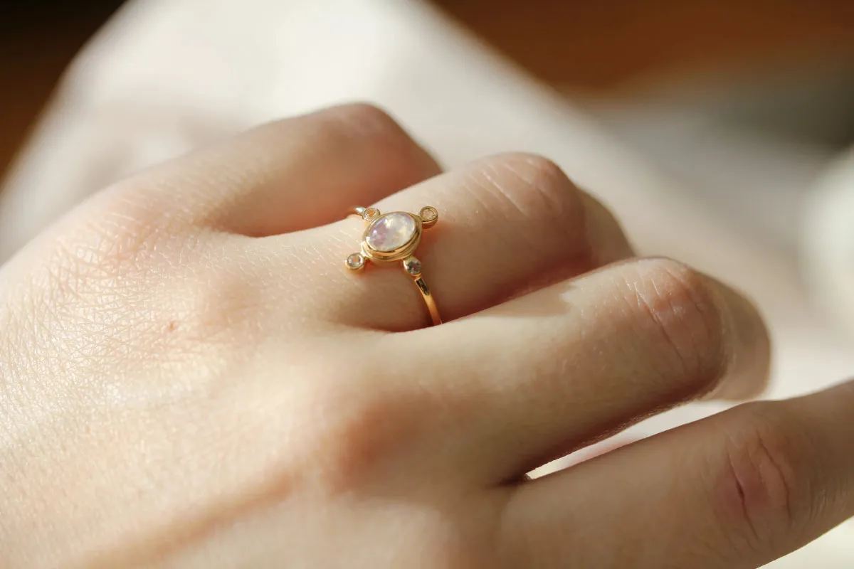 Little Gold Wren Ring