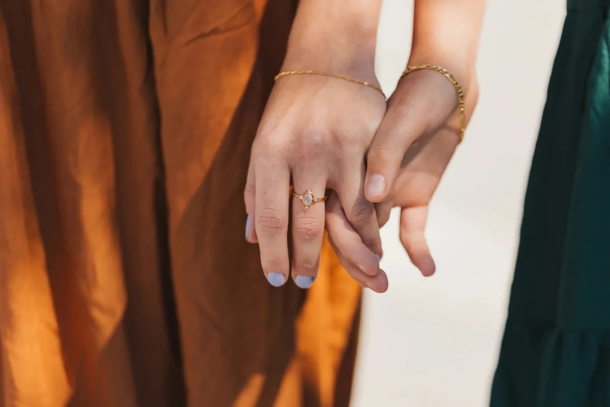 Little Gold Wren Ring