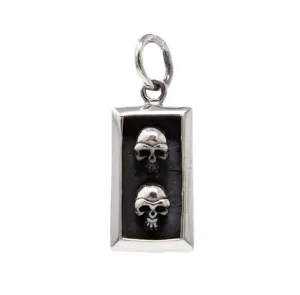 Men's and Women's 925 Silver Skull Pendant