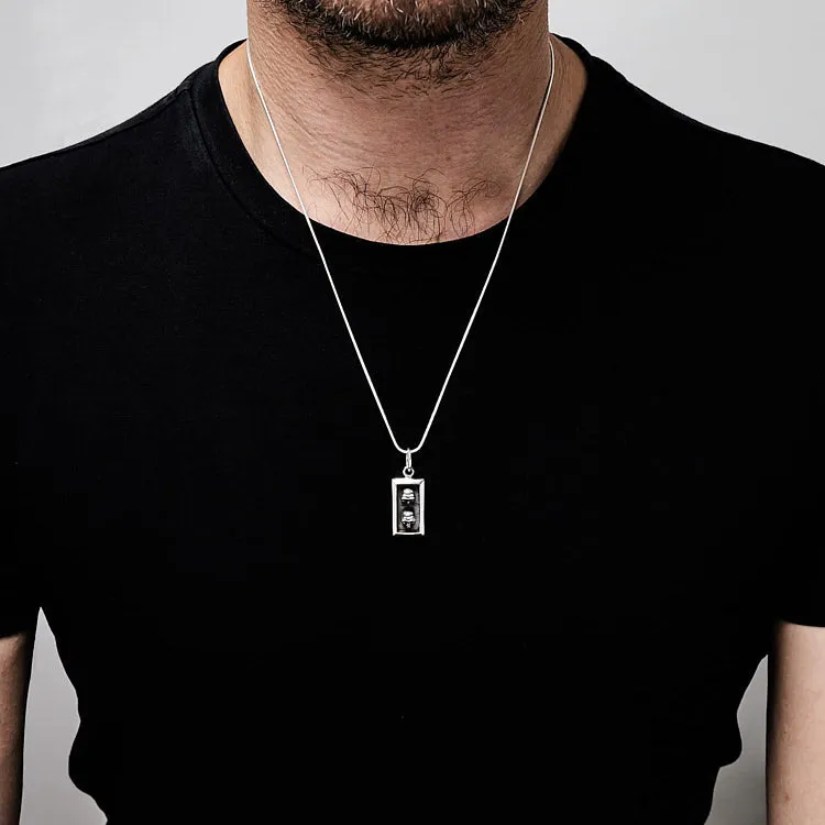 Men's and Women's 925 Silver Skull Pendant