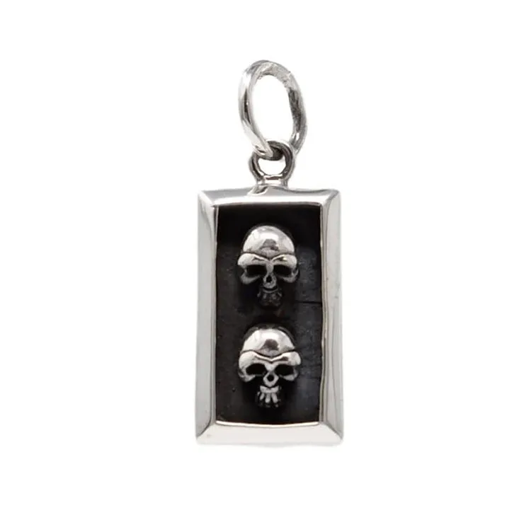 Men's and Women's 925 Silver Skull Pendant