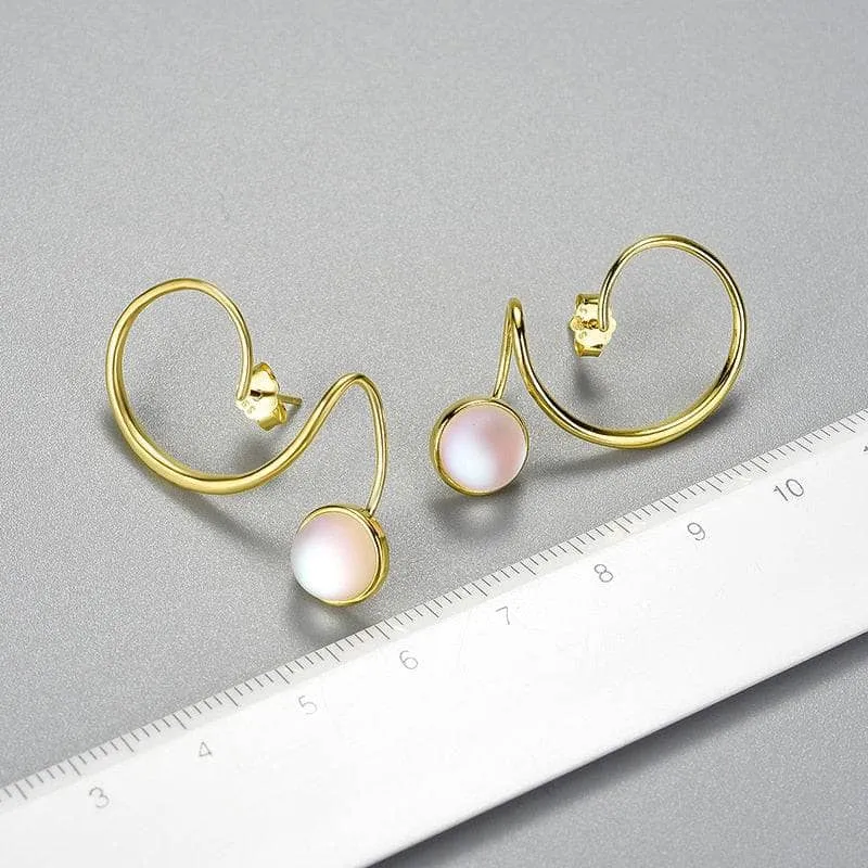 Moonstone Dangle Earrings