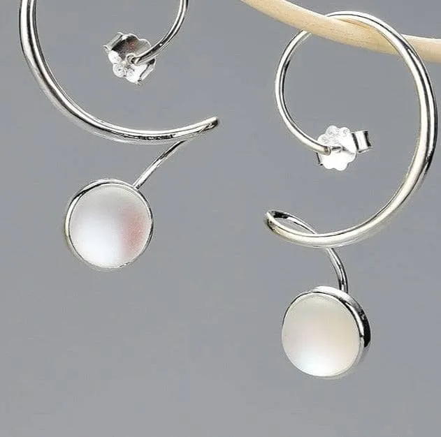 Moonstone Dangle Earrings