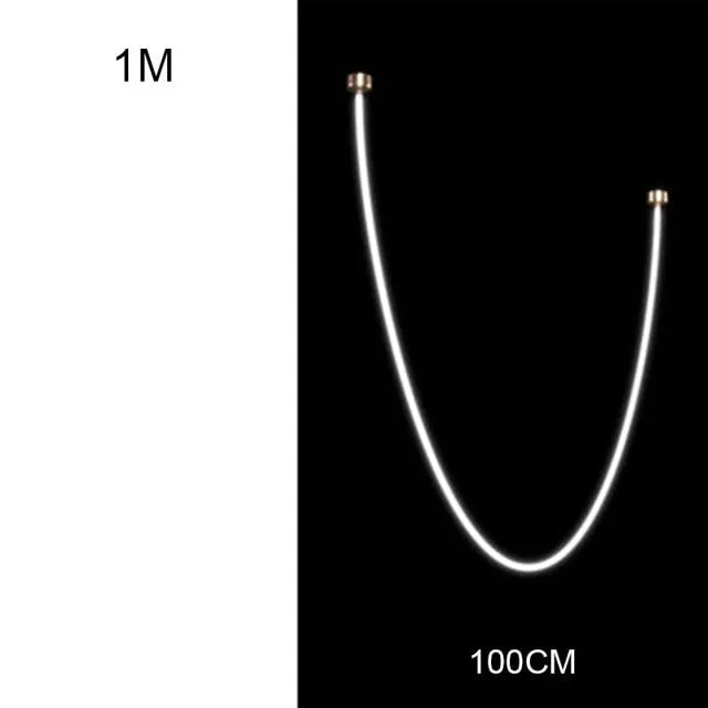 Nordic Minimalist Line Pendant Light Modern Hose Geometric Art Lamps for Living Room Kitchen Hotel Lobby Villa Loft Chandeliers