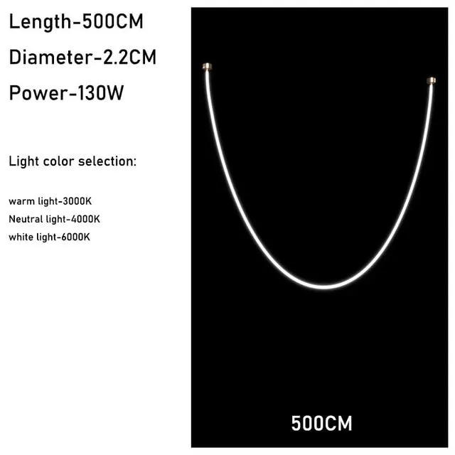 Nordic Minimalist Line Pendant Light Modern Hose Geometric Art Lamps for Living Room Kitchen Hotel Lobby Villa Loft Chandeliers