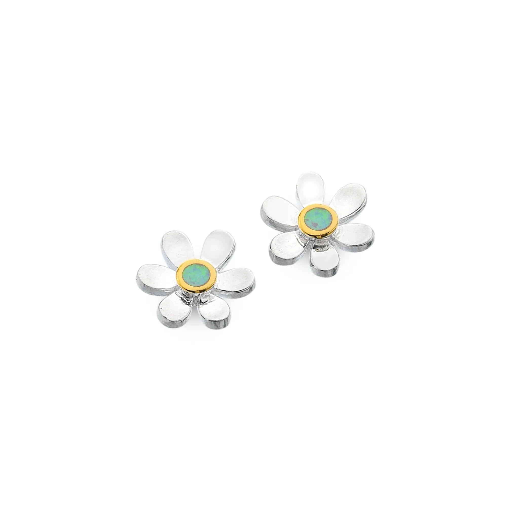 October birthstone daisy studs