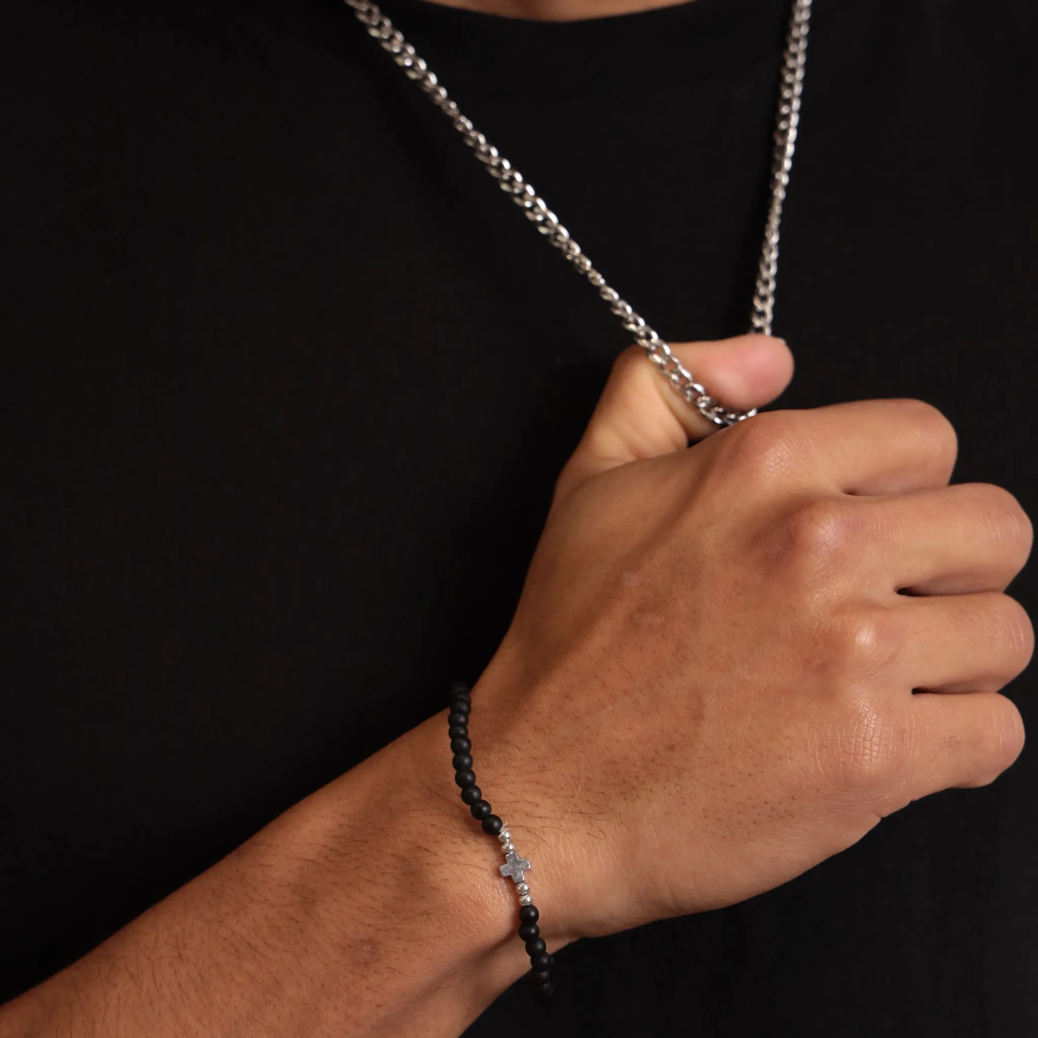 OLLIE CROSS BRACELET