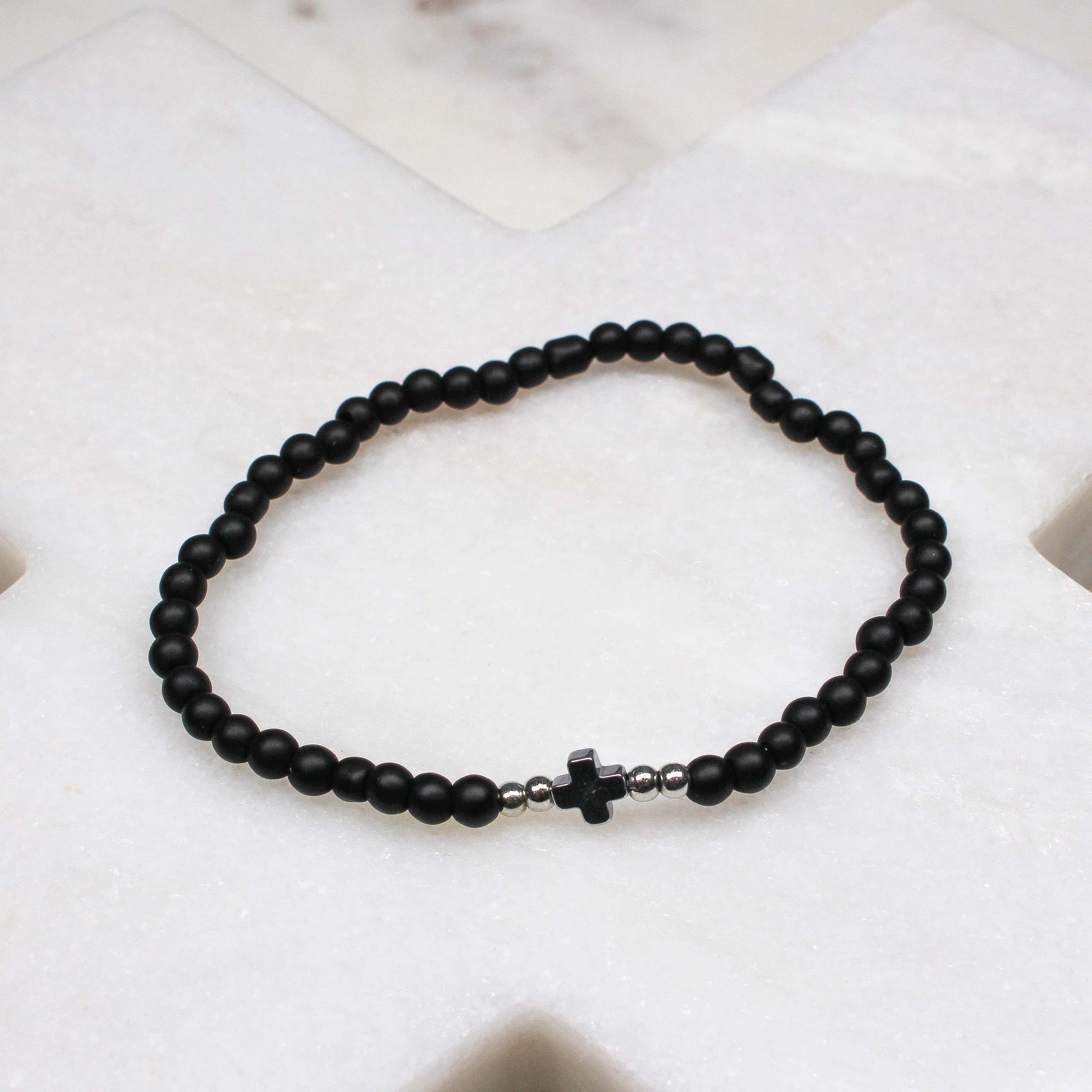 OLLIE CROSS BRACELET