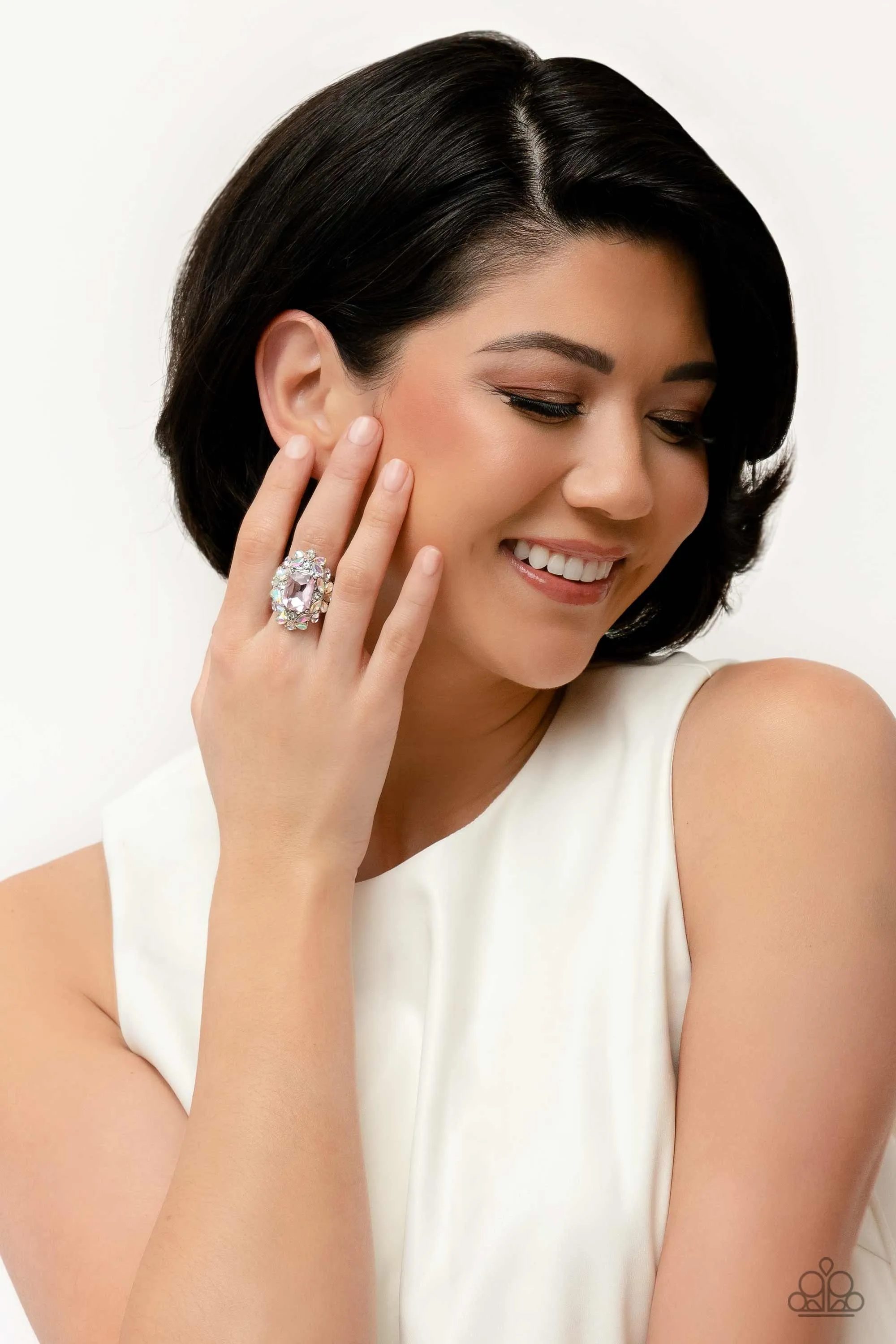 Paparazzi Dynamic Diadem - Pink Ring P4RE-PKXX-280XX