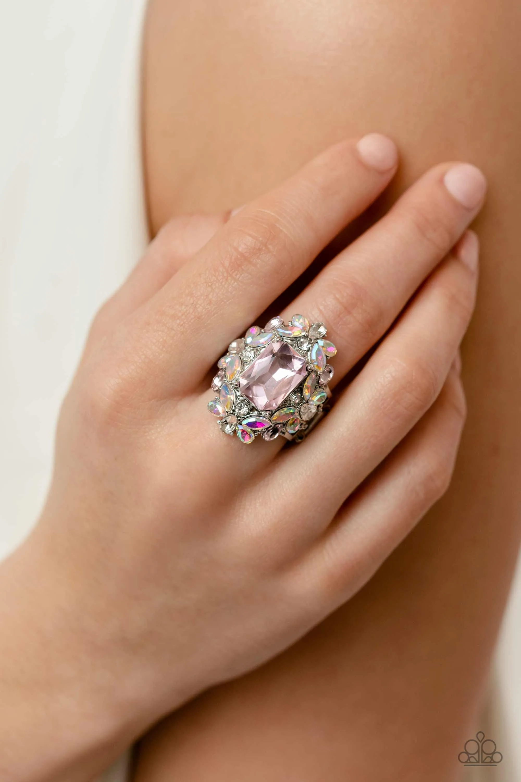 Paparazzi Dynamic Diadem - Pink Ring P4RE-PKXX-280XX