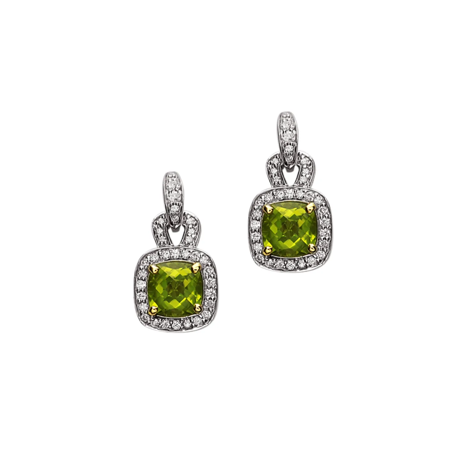 Pastel Diamond Drop Anchor Earring