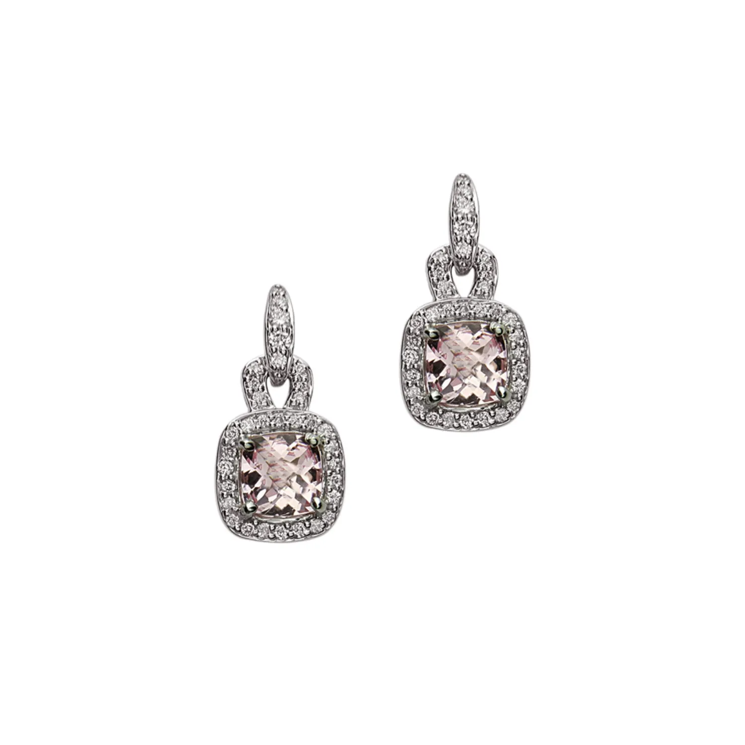 Pastel Diamond Drop Anchor Earring