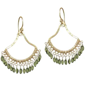 Peridot Earrings K64 by Calico Juno Designs, Bonnie Riconda