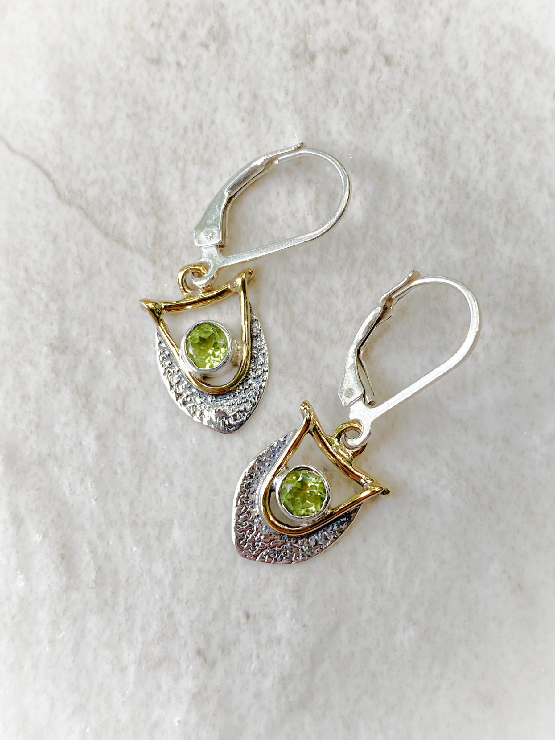 Petite Gemstone Shield Dangles