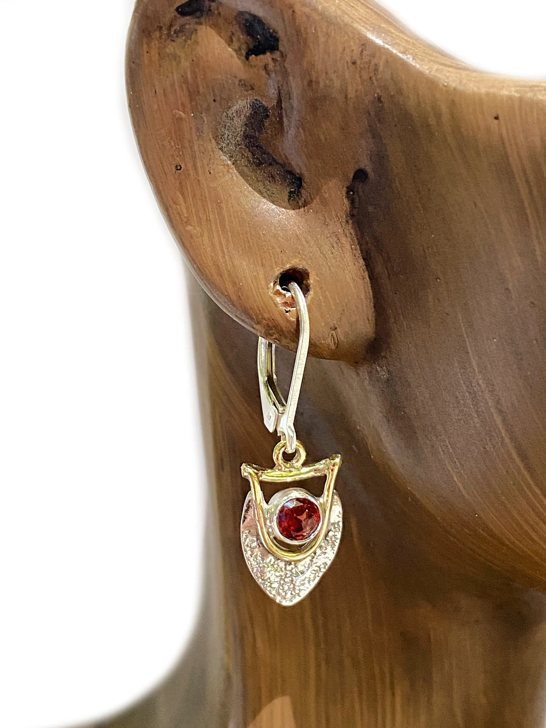 Petite Gemstone Shield Dangles