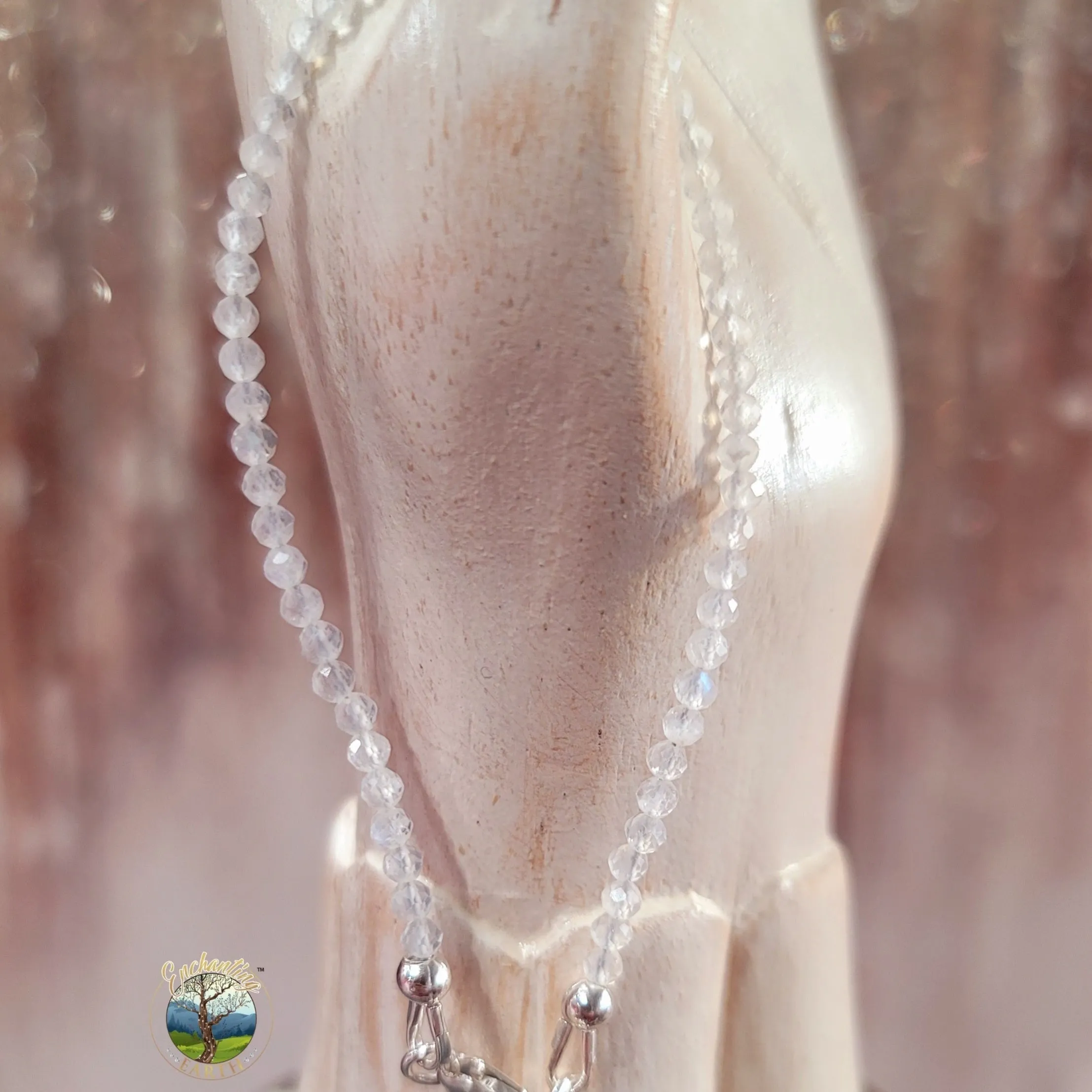 Rainbow Moonstone Micro Faceted Bracelet for New Beginnings