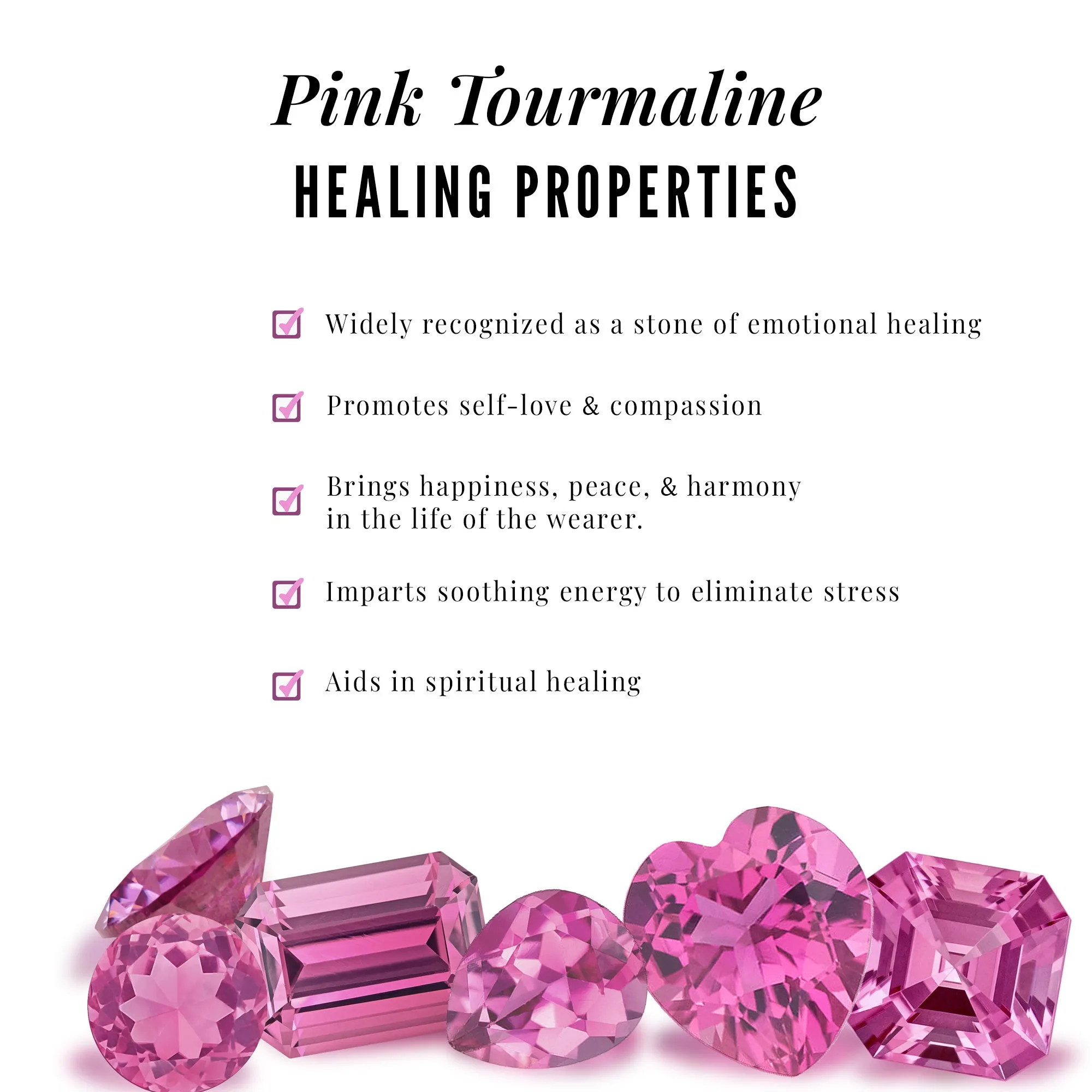 Real Pink Tourmaline Engagement Ring with Diamond Halo