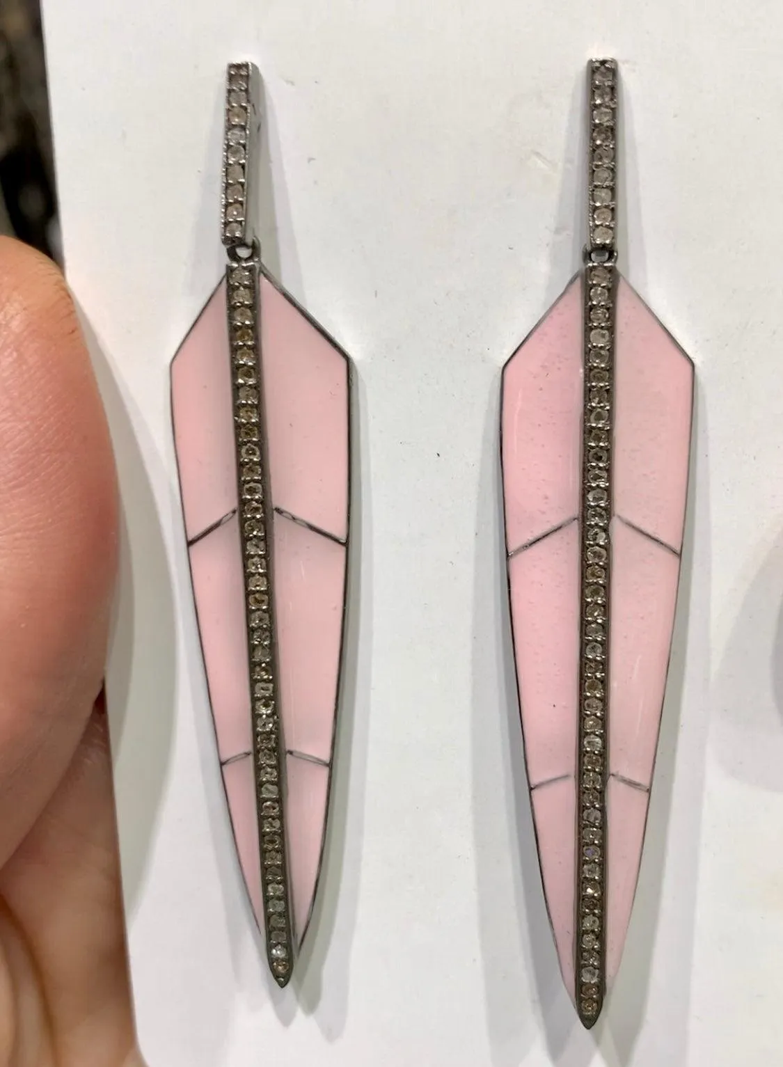 Retro Mod Diamond Earrings
