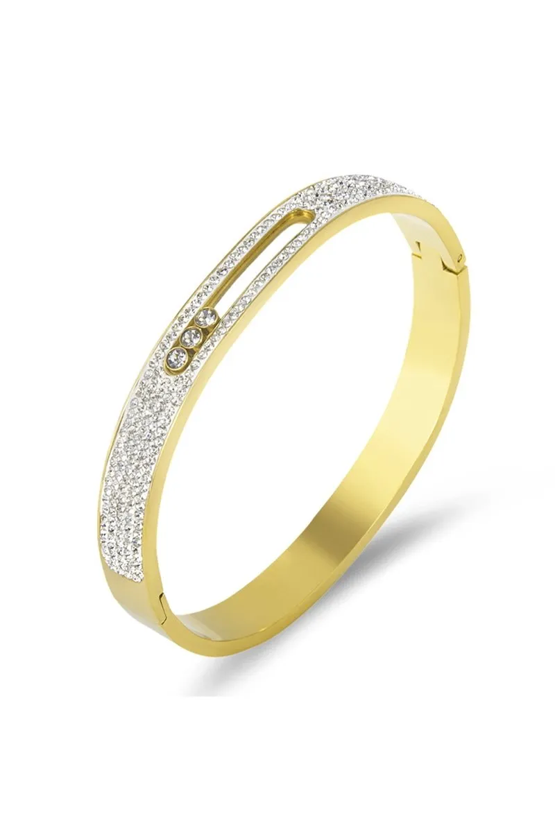 Rhinestone Stainless Steel Bracelets
