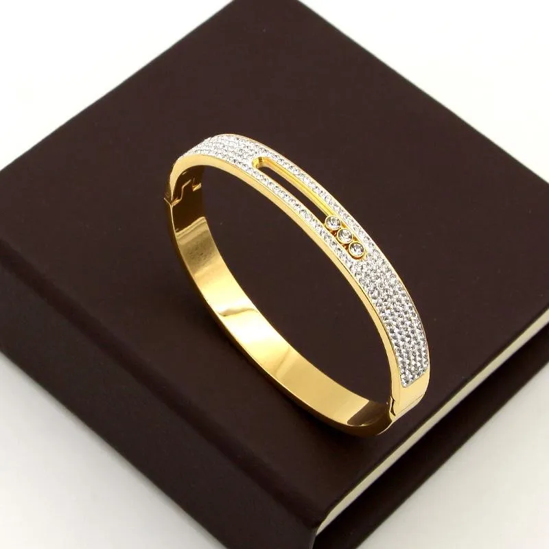 Rhinestone Stainless Steel Bracelets