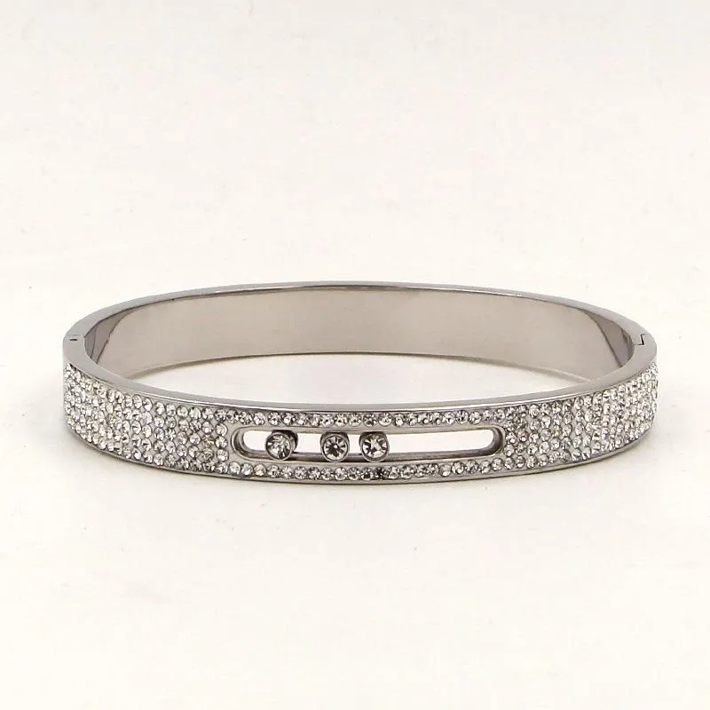 Rhinestone Stainless Steel Bracelets
