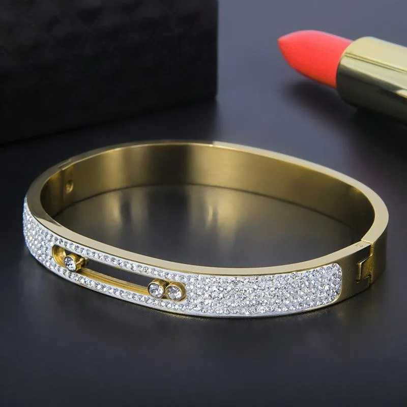 Rhinestone Stainless Steel Bracelets