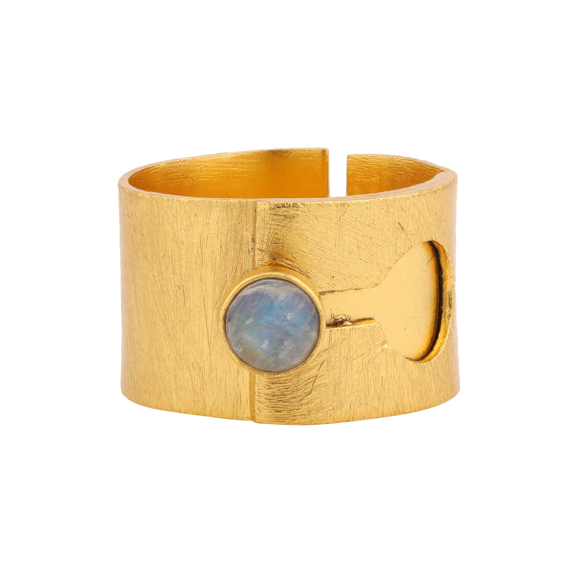 Ring - Keyhole - Moonstone