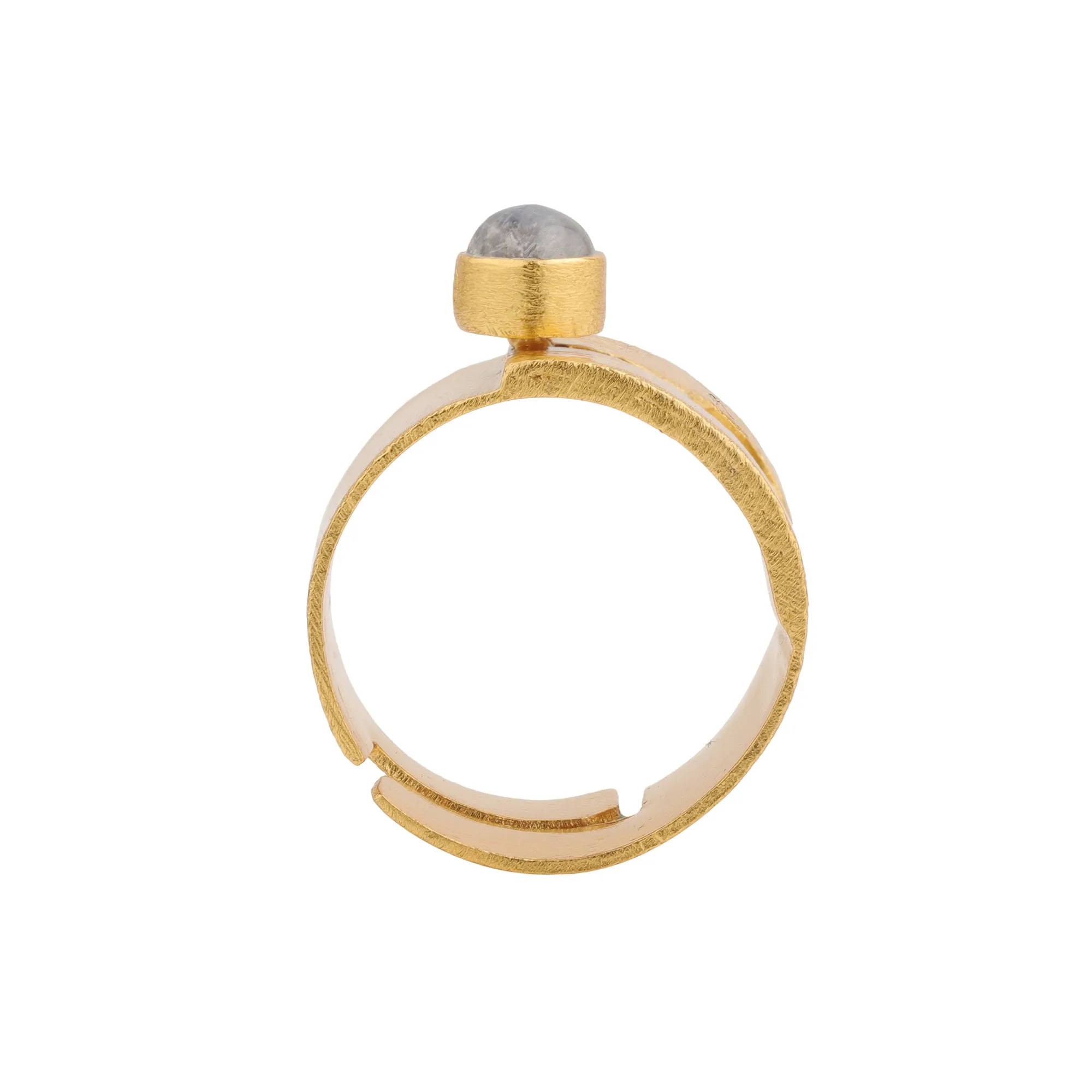 Ring - Keyhole - Moonstone