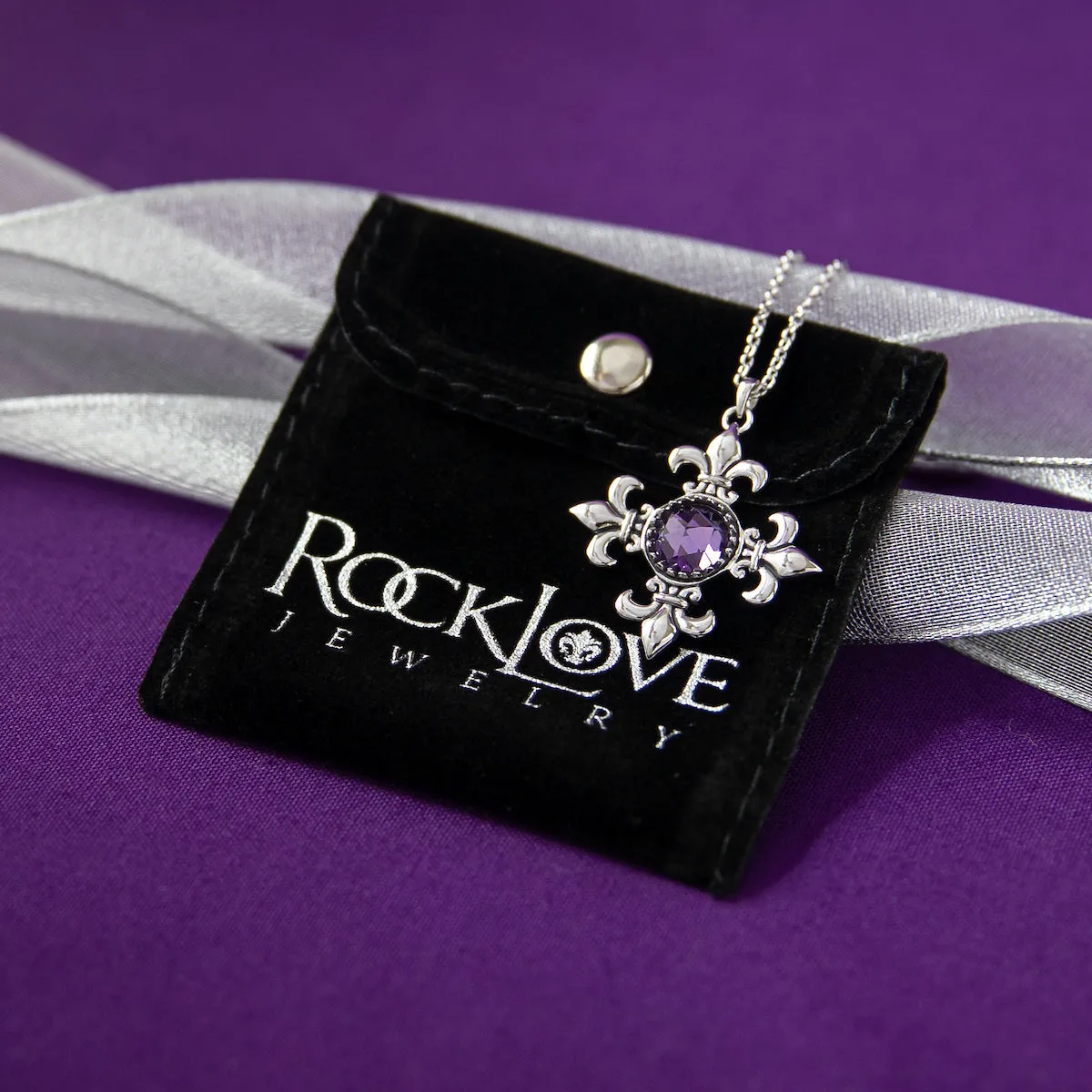RockLove Jewelry XV Maltese Cross Necklace