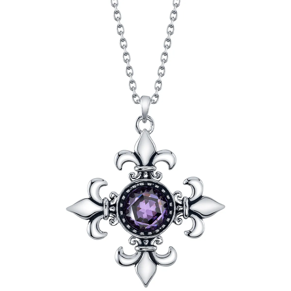 RockLove Jewelry XV Maltese Cross Necklace