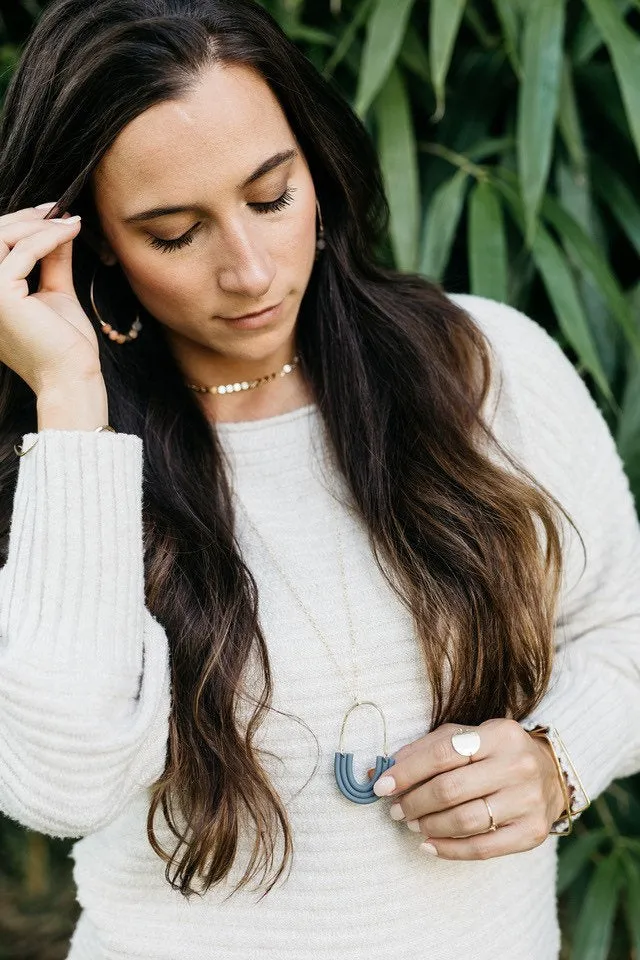 Salinas Moonstone Gold Hoop Earrings