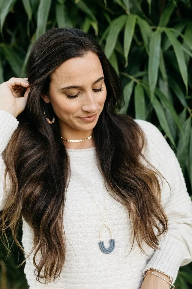 Salinas Moonstone Gold Hoop Earrings
