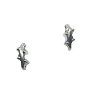 Sea Slug Stud Silver & 18K Yellow Gold