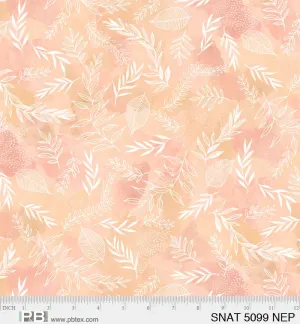 Serene Nature Leaves on Coral
