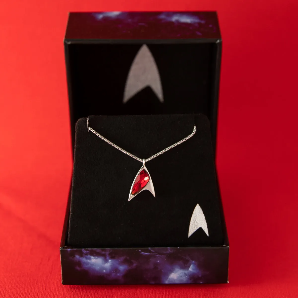 Star Trek X RockLove Red Crystal Delta Pendant