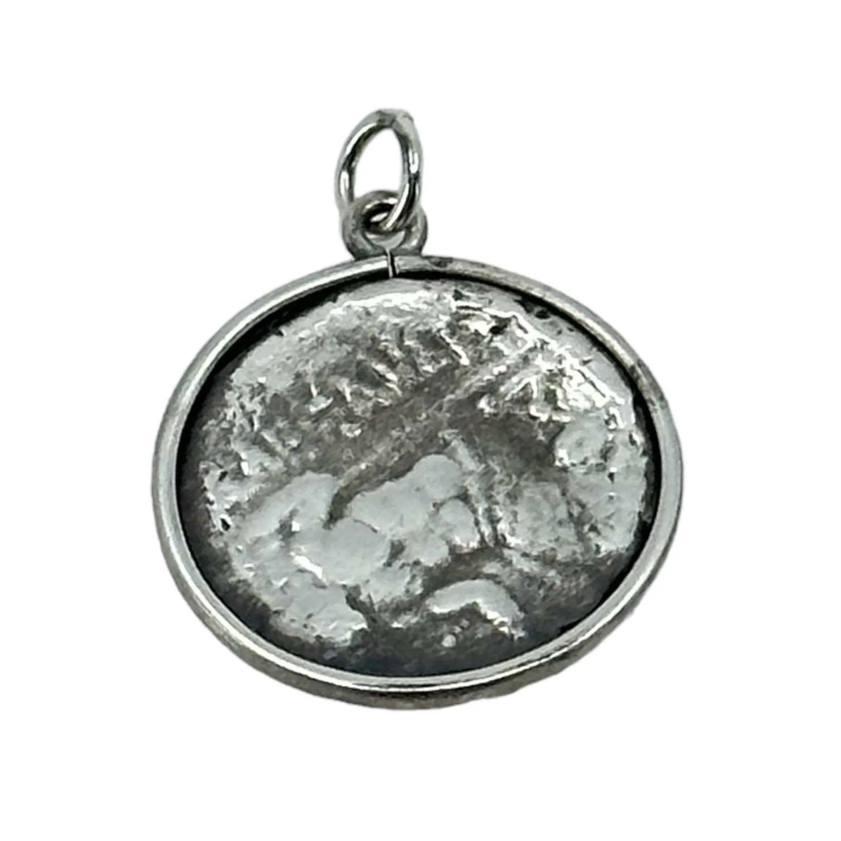 sterling silver LARISSA & ZEUS drachma Greek coin pendant GM10