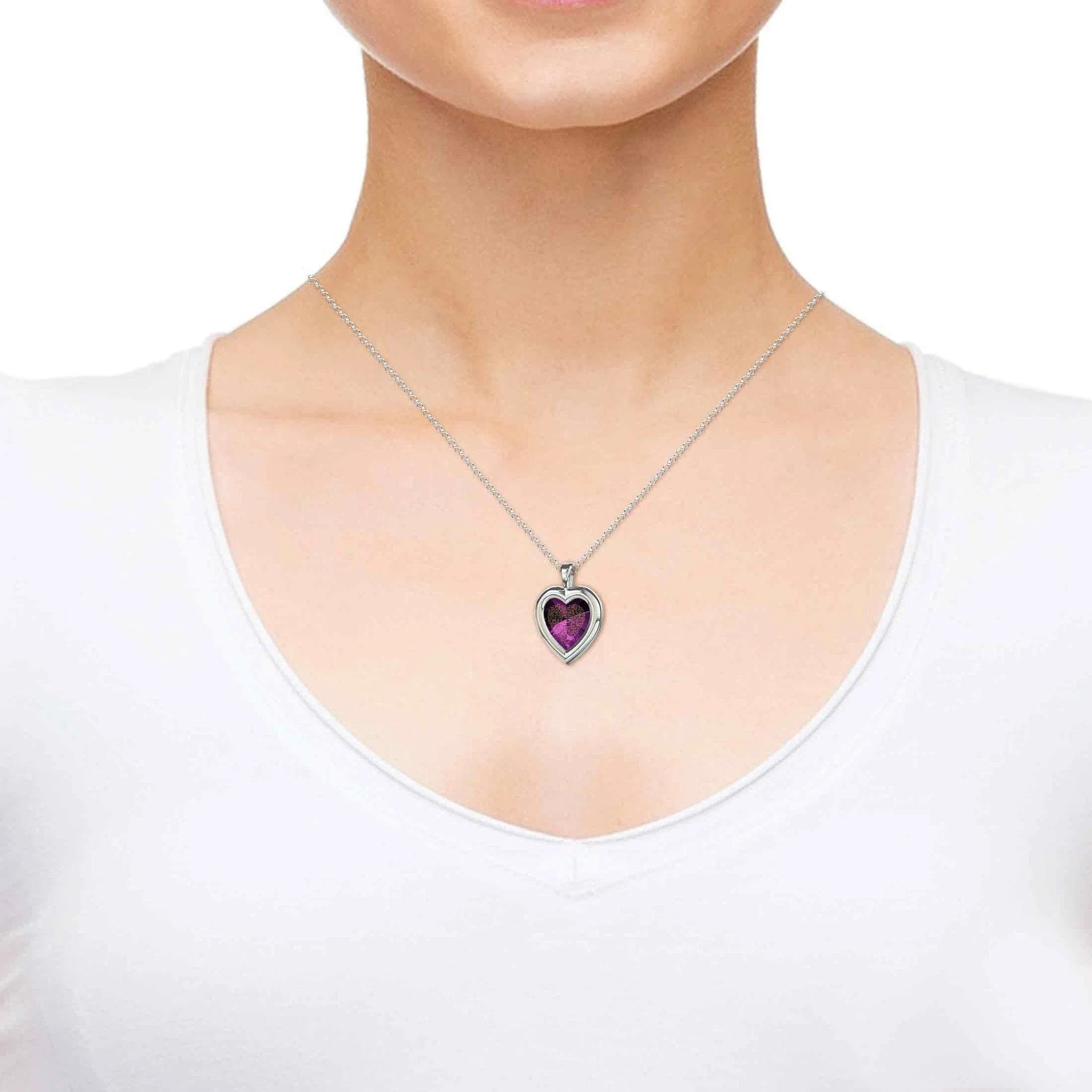 Thank You Mom, 925 Sterling Silver Necklace, Zirconia