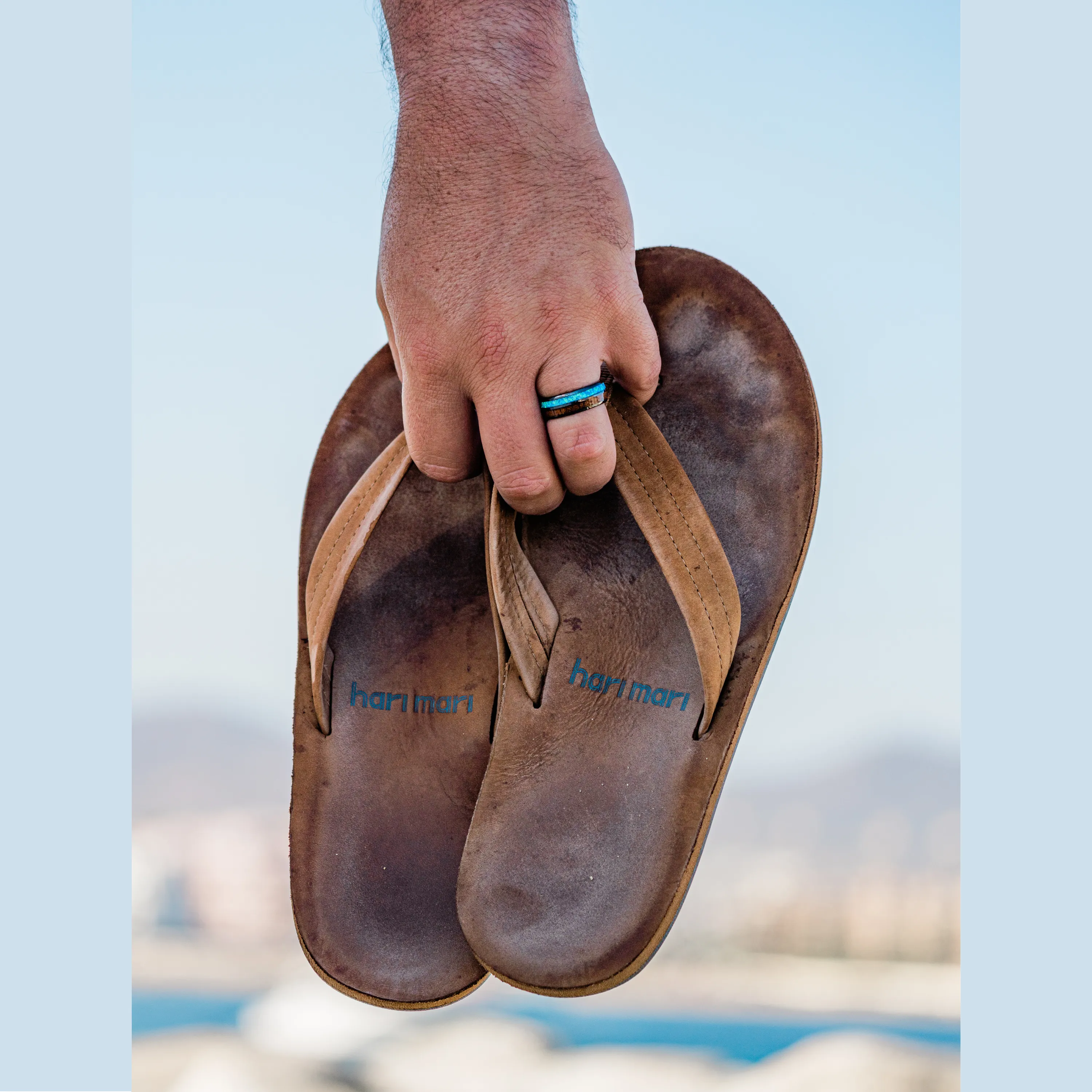 The Opal Wooden Barrel Ring