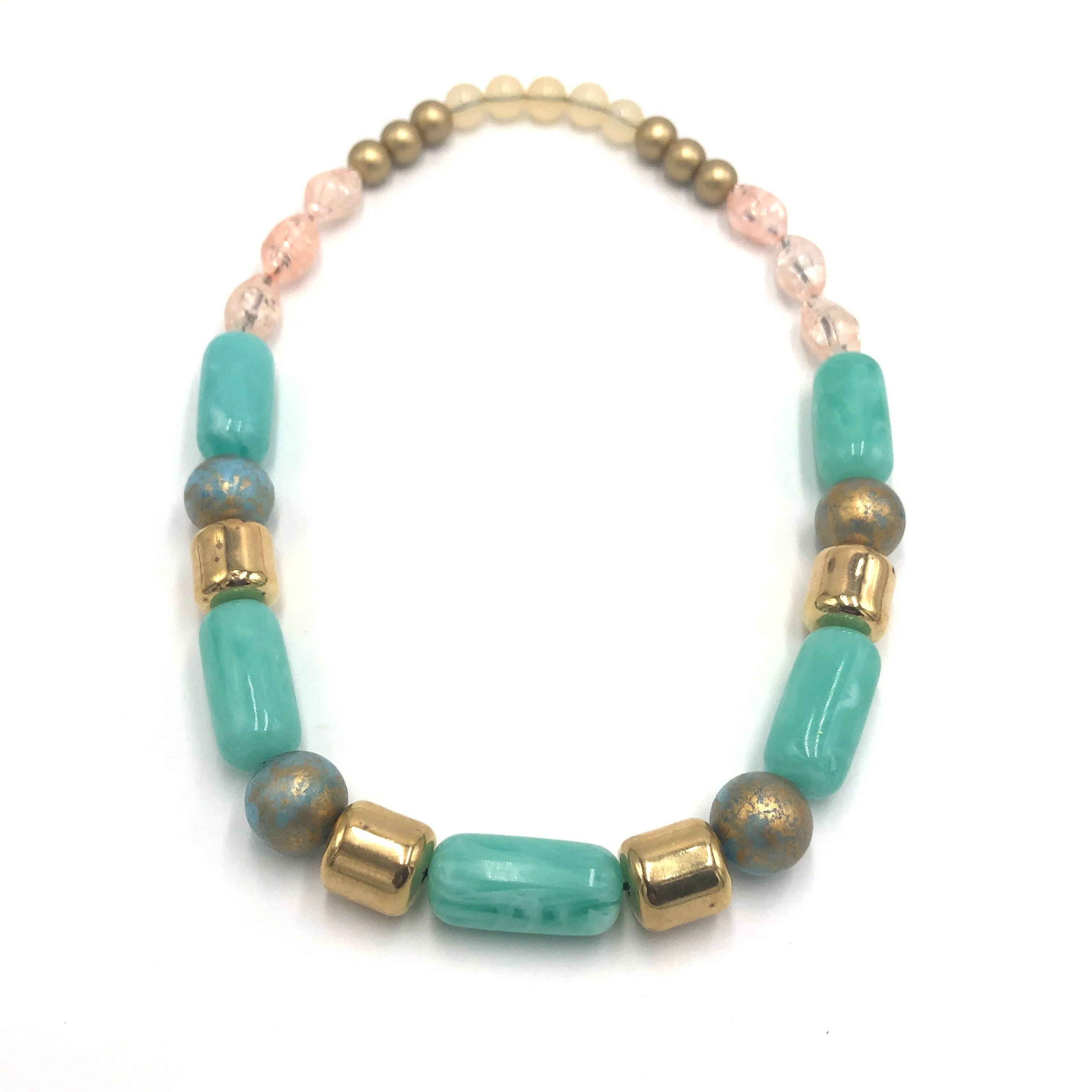 Tiff & Brass Stretch Bauble Necklace - Shortie *