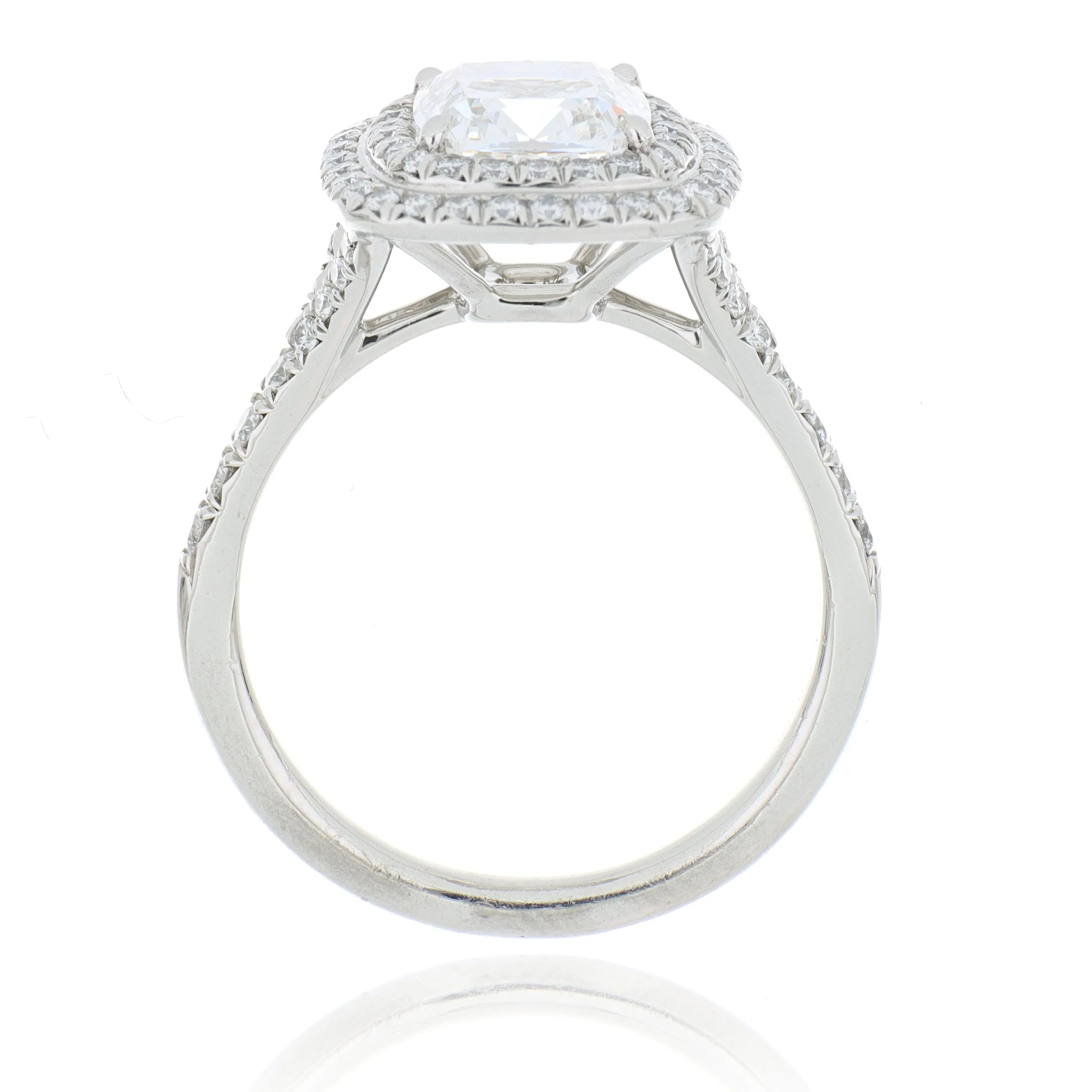 Tiffany & Co. SolesteÂ® Platinum Cushion Halo Engagement Ring