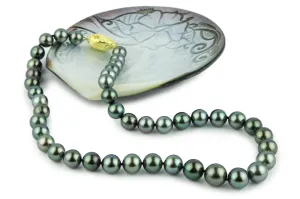 Tropical Emerald Green 9-12mm Tahitian Pearl Strand