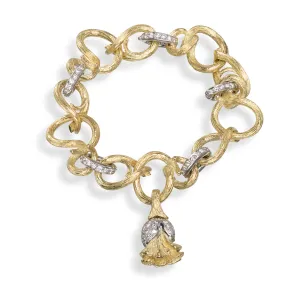 Twisted Vine Links With Poppy Buds Bracelet
