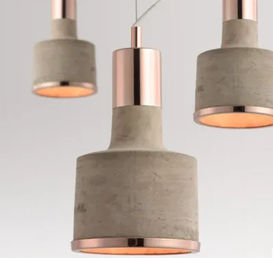 Viveca Cement Body Scandi-Industrial Style Pendant Light