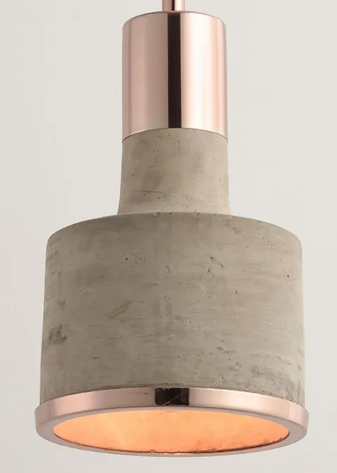 Viveca Cement Body Scandi-Industrial Style Pendant Light