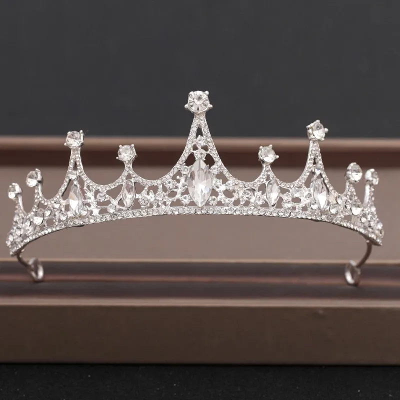 Wedding Crown Hair Jewelry Bridal Headpiece woman Baroque Rhinestones Crystal Tiaras Bride Party Crowns Wedding Hair Accessories