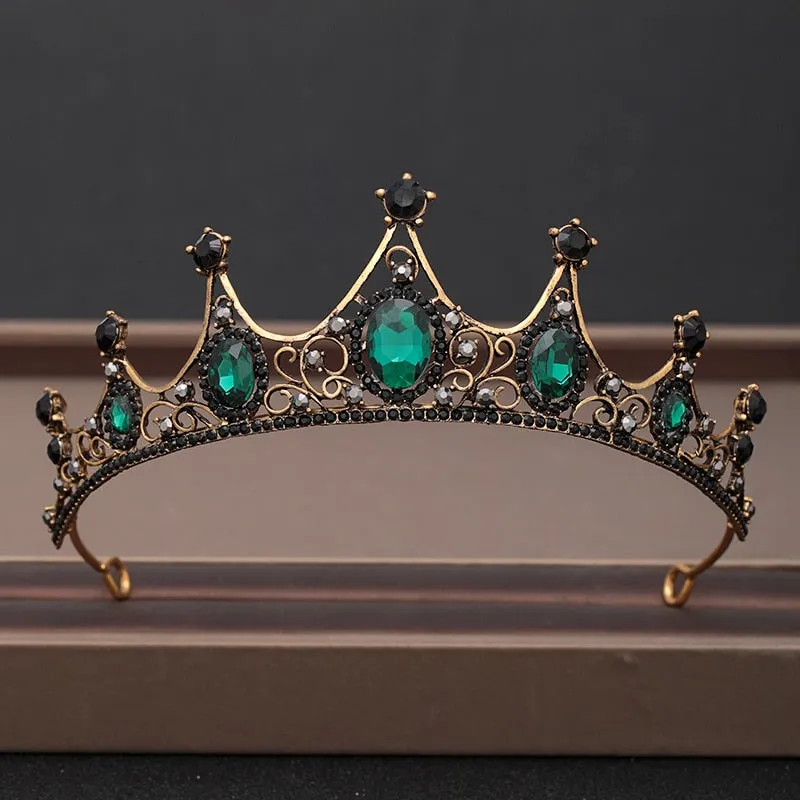Wedding Crown Hair Jewelry Bridal Headpiece woman Baroque Rhinestones Crystal Tiaras Bride Party Crowns Wedding Hair Accessories