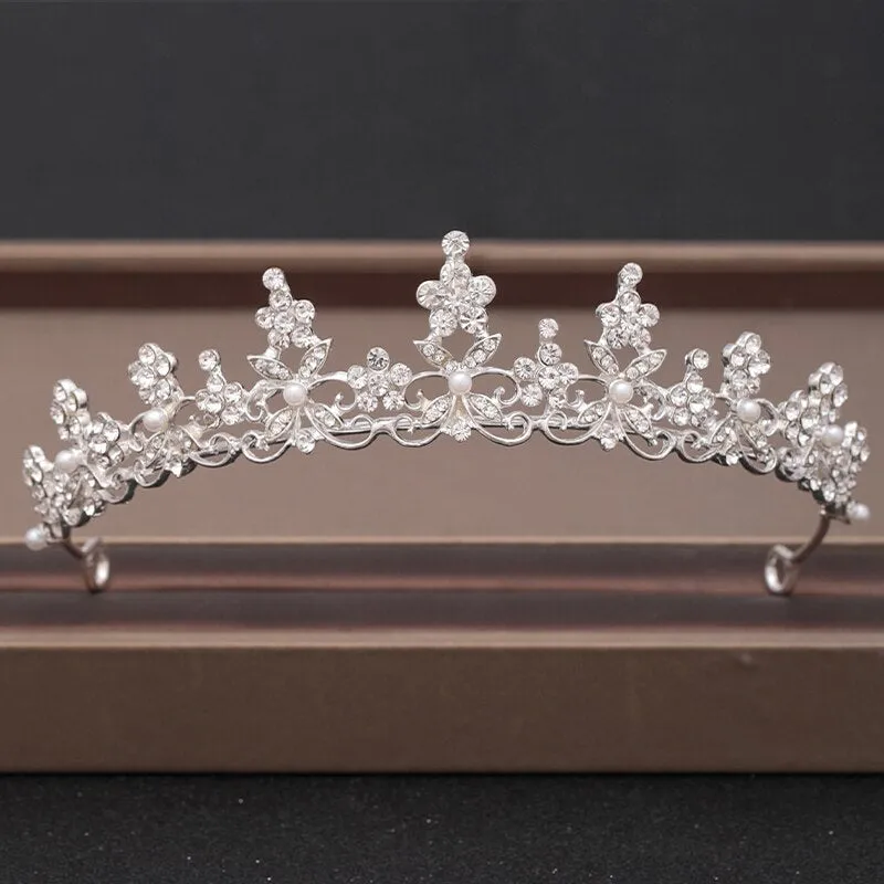 Wedding Crown Hair Jewelry Bridal Headpiece woman Baroque Rhinestones Crystal Tiaras Bride Party Crowns Wedding Hair Accessories
